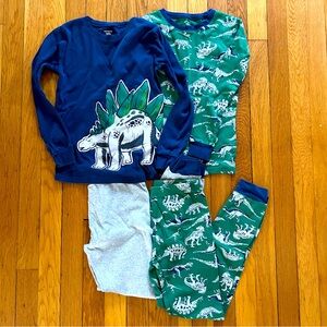 Carter's Dinosaur Pajama Sets - Blue, Green, and Gray Boys Size 10